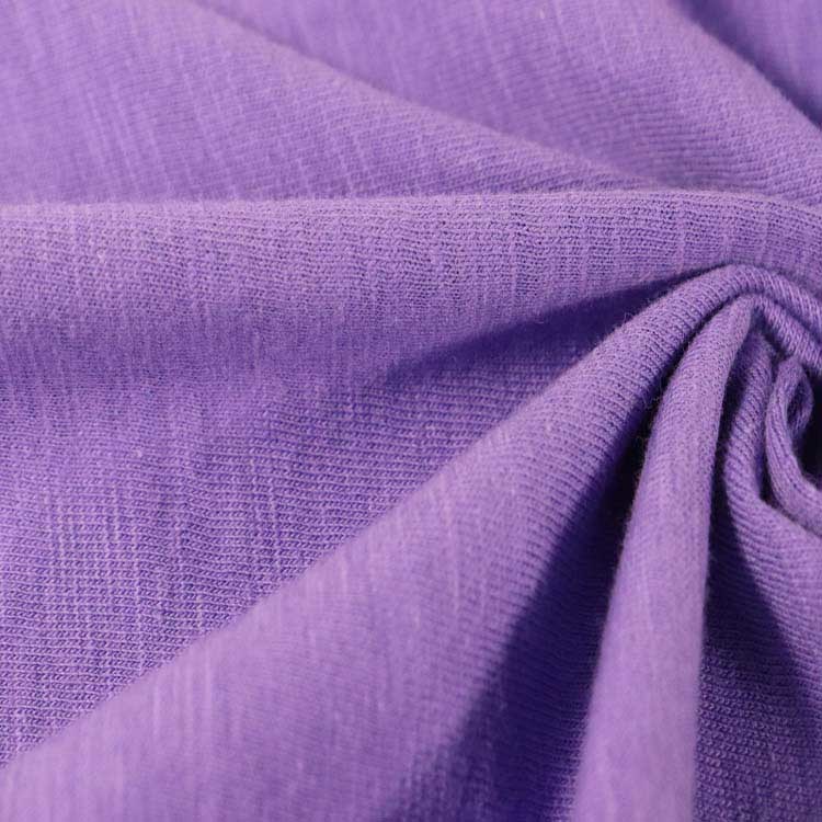 100% Cotton Slub Single Jersey Fabric