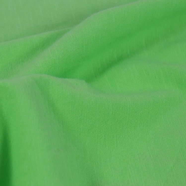 40s Cotton Elastic Jersey, Slub Fabric, 150GSM