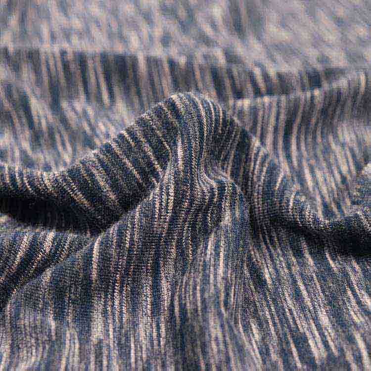 T/R Spandex Jersey, Poly/Viscose Knitting Fabric, Space Dye