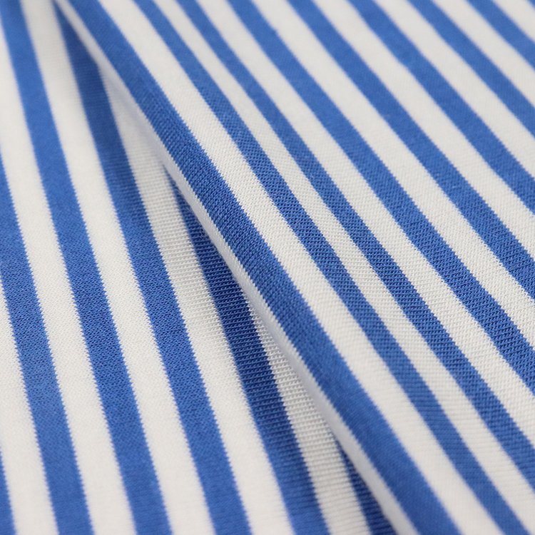 150g Lenzing Modal Elastic Jersey, Stripe, Sleepwear Fabric