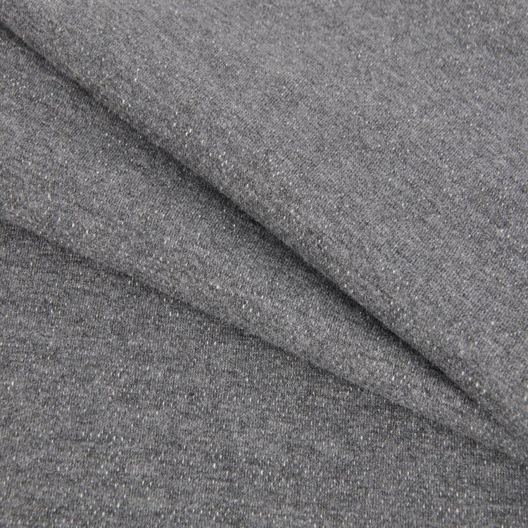 200g C/R Elastic French Terry, Blushed, Heather Grey