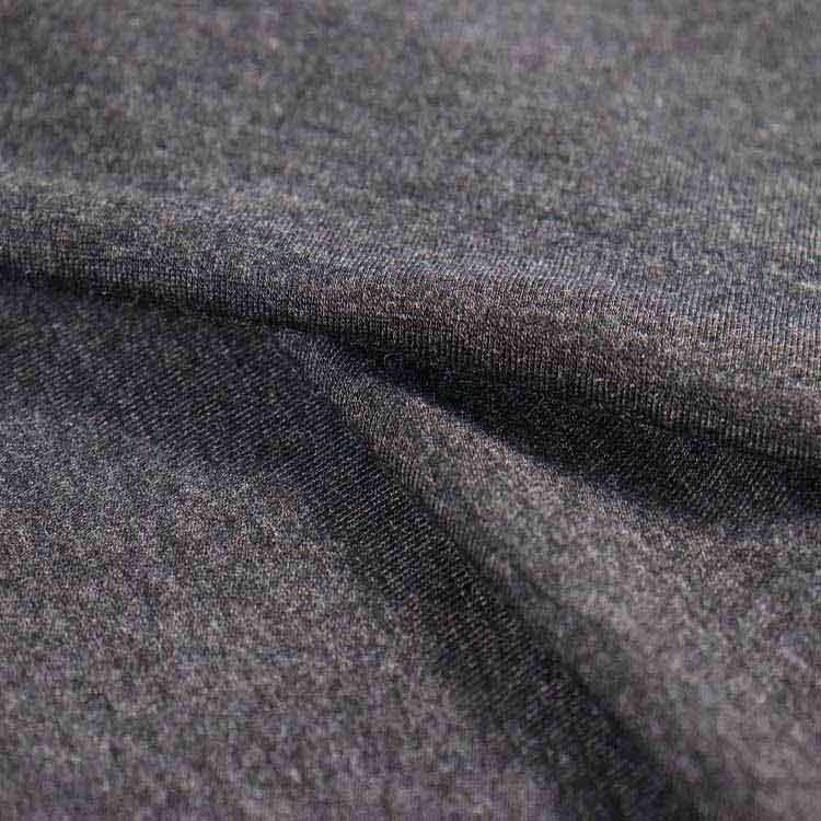 180g粘胶，，人造丝氨纶泽西，黑暗的石南花灰色