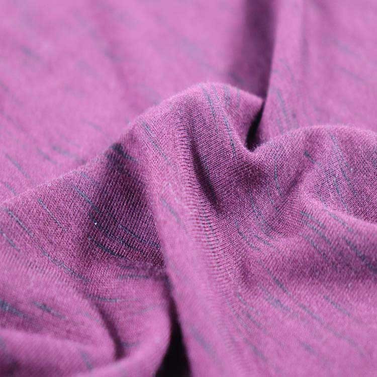 180GSM Rayon Polyester Spandex Jersey, Slub Fabric, Space Dye