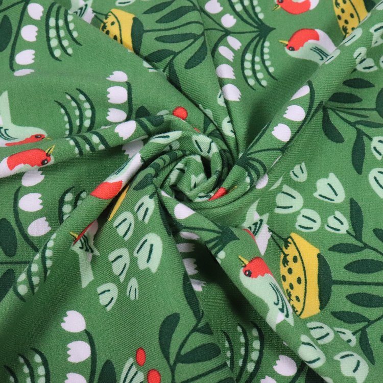 260GSM Lenzing Eco-Vero Viscose Vortex Jersey, Print Knitting Fabric